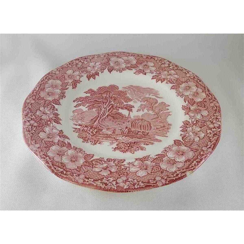 [45812539] Speiseteller Essteller 25 cm Enoch Wedgwood Woodland Rot gebraucht - akzeptabel Bild 3