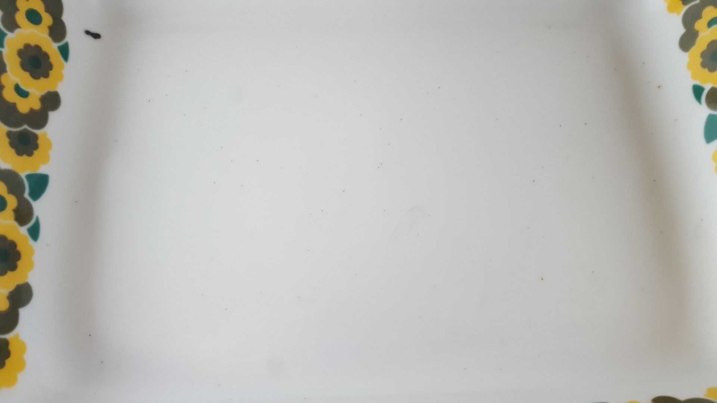 [2118957] Auflaufform Freiberger Porzellan Cordoflam Blumen Grün DDR gebraucht - akzeptabel Bild 3