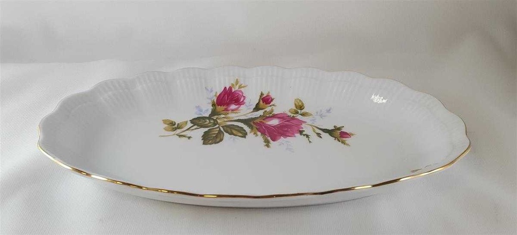 [45812551] Schale Goldrand Walbrzych Poland Relief Blumendekor Blumen gebraucht - gut Bild 3