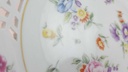 [45812554] Gebäckschale auf Fuß 19,1 cm Burg Lindau Flora und Fauna bunte Blumen gebraucht - gut Bild 6