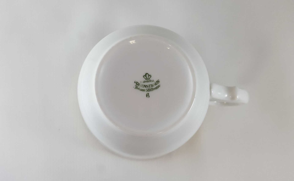 [45812556] Teetasse Tasse mit Untertasse Goldrand Seltmann Weiden Vohenstrauß Kinder Blumen gebraucht - gut Bild 6