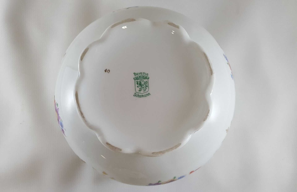 [45812572] Deckeldose Bonboniere Schumann Arzberg Form Dresden Bunte Blume gebraucht - sehr gut Bild 5