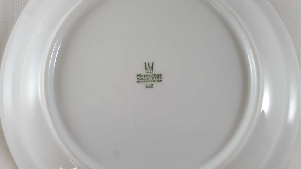 [45812577] Kuchenteller Dessertteller Frühstücksteller 20 cm Bareuther Waldsassen Rosa Blüten gebraucht - akzeptabel Bild 5
