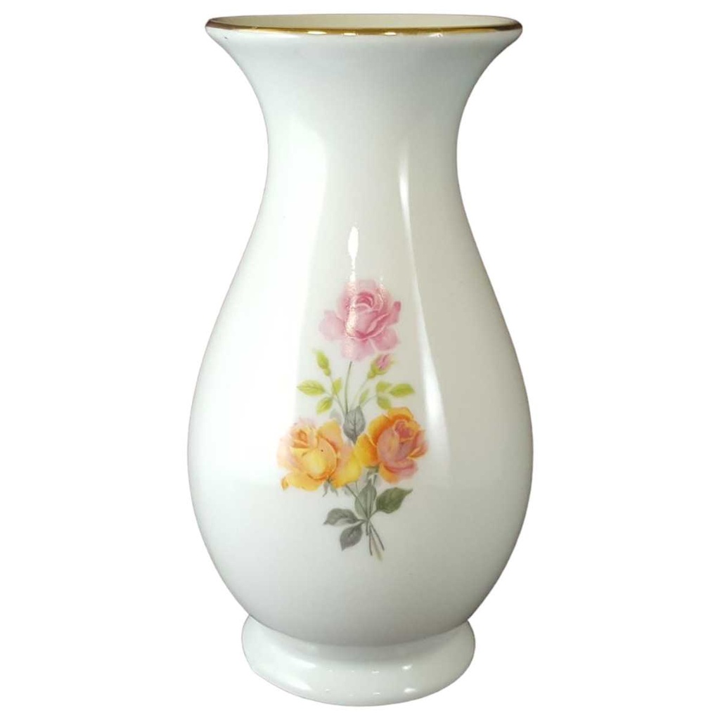 [45812580] Vase Goldrand 16,5 cm Royal KPM Bavaria Rosendekor gebraucht - sehr gut Bild 2