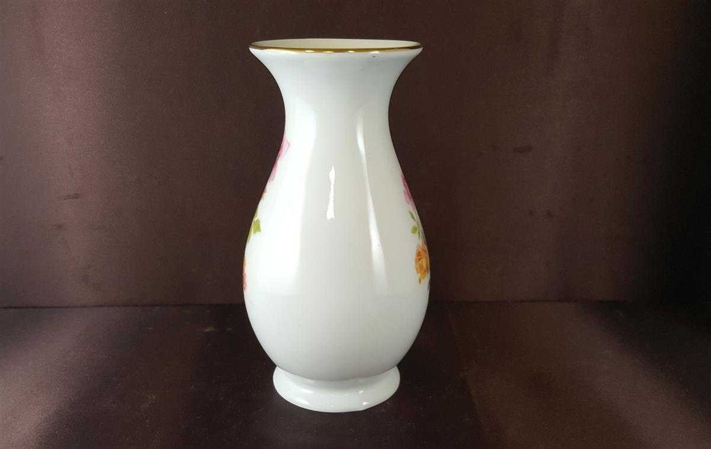 [45812580] Vase Goldrand 16,5 cm Royal KPM Bavaria Rosendekor gebraucht - sehr gut Bild 3