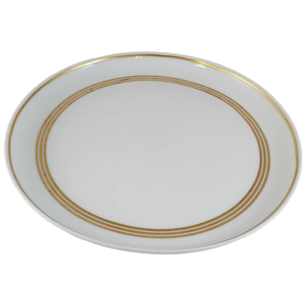 [45812587] Kuchenteller Dessertteller Frühstücksteller 19,9 cm Arzberg Brasilia Goldstreifen Weiß gebraucht - gut Bild 2