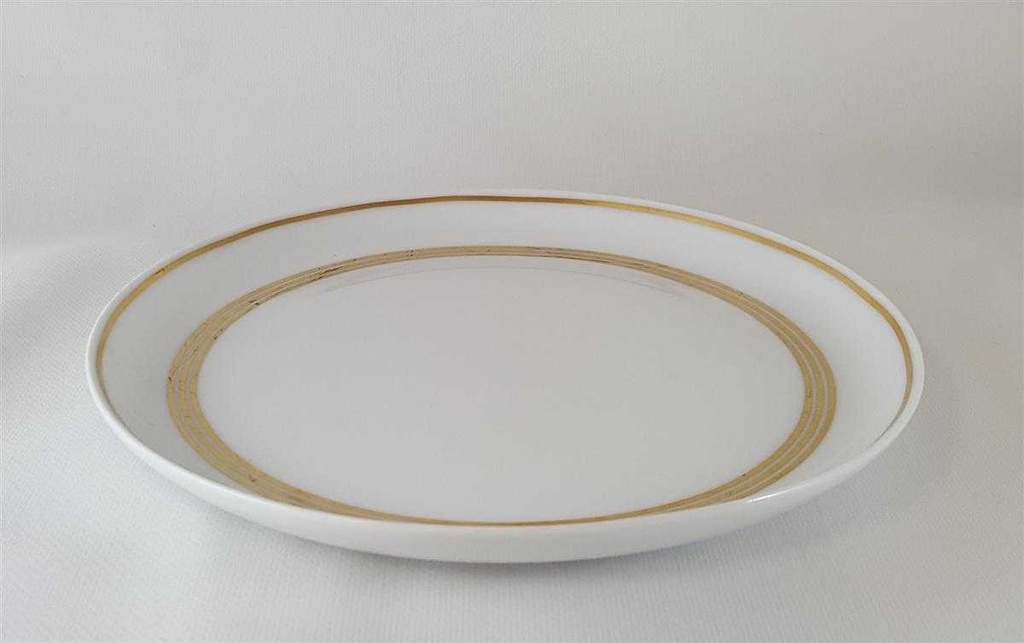 [45812587] Kuchenteller Dessertteller Frühstücksteller 19,9 cm Arzberg Brasilia Goldstreifen Weiß gebraucht - gut Bild 3
