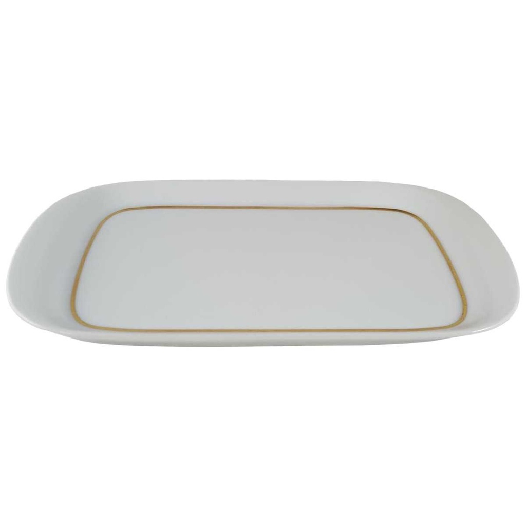 [45812589] Tablett für Milch und Zucker Arzberg Brasilia Goldstreifen gebraucht - gut Bild 2