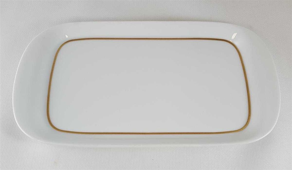 [45812589] Tablett für Milch und Zucker Arzberg Brasilia Goldstreifen gebraucht - gut Bild 3