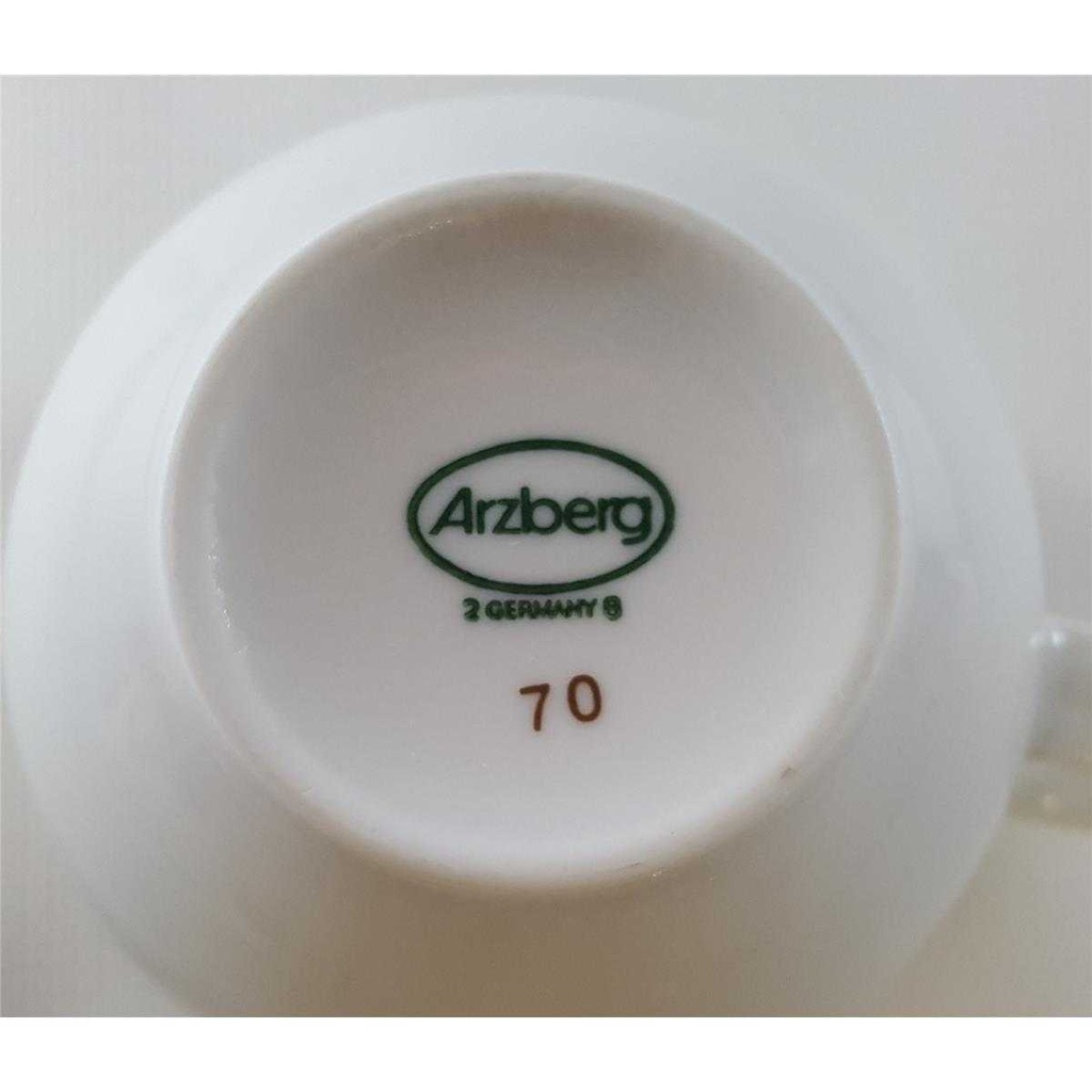 [45812590] Kaffeetasse Tasse Arzberg Brasilia Goldstreifen gebraucht - gut Bild 7