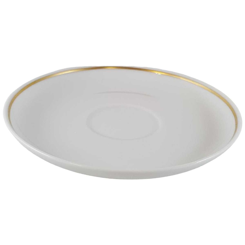 [45812591] Untertasse für Kaffee 13,7 cm Arzberg Brasilia Goldstreifen gebraucht - gut Bild 2