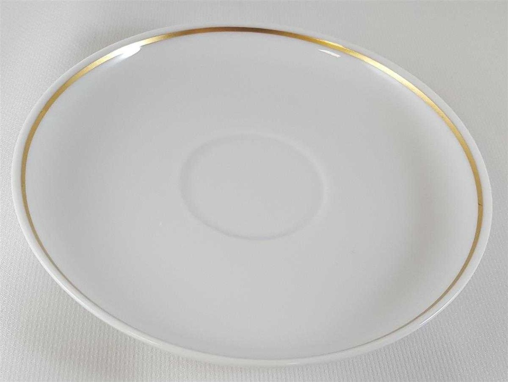 [45812591] Untertasse für Kaffee 13,7 cm Arzberg Brasilia Goldstreifen gebraucht - gut Bild 4