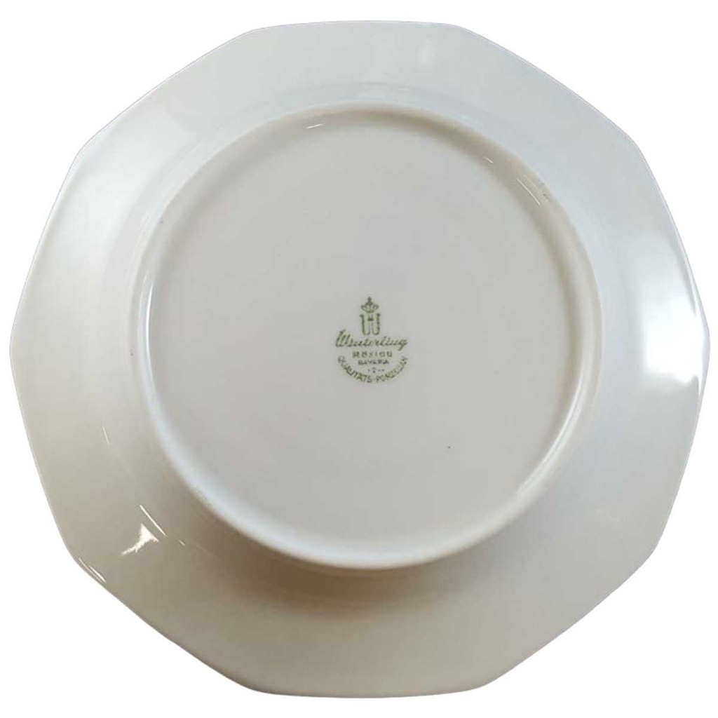 [45812596] Untertasse für Kaffee 15 cm Winterling Röslau grüne Blumen gebraucht - gut Bild 2