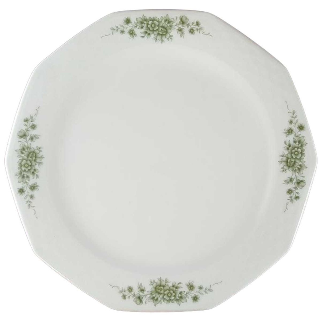 [45812598] Kuchenteller Dessertteller Frühstücksteller 19,6 cm Winterling Röslau grüne Blumen Grün gebraucht - gut Bild 2