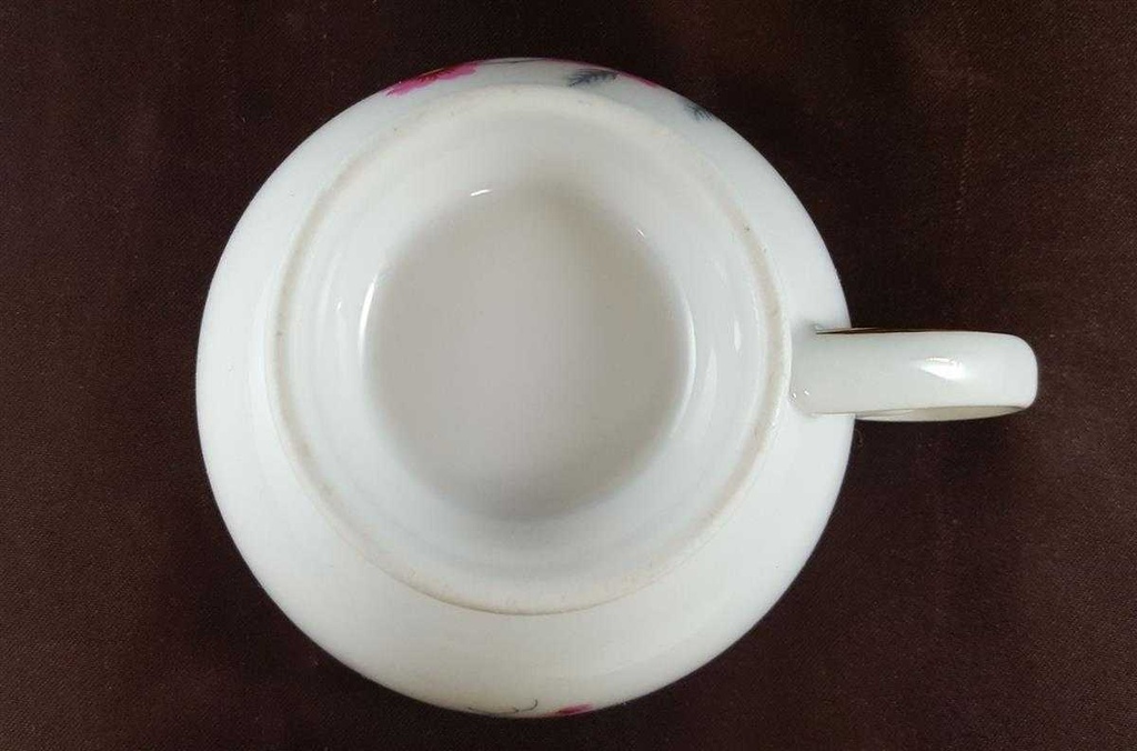 [45812605] Untertasse Teetasse mit Tasse Goldrand Schaller Rosa Blumen gebraucht - gut Bild 7