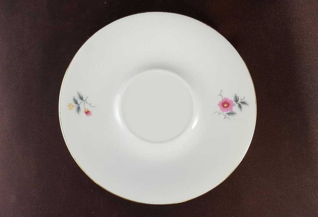 [45812605] Untertasse Teetasse mit Tasse Goldrand Schaller Rosa Blumen gebraucht - gut Bild 8