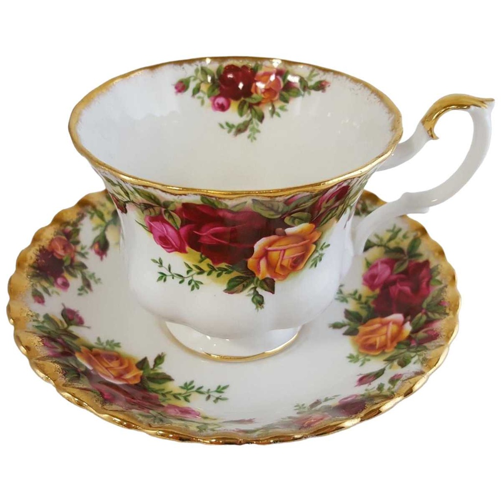 [45812617] Teetasse Tasse Kaffeetasse/Teetasse mit Untertasse Royal Albert Old Country Roses Bild 2