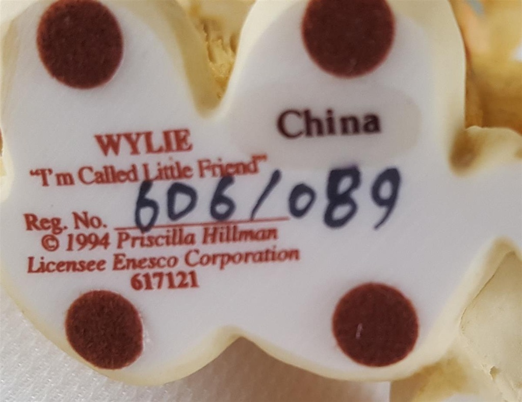 [45812621] Figur Cherished Teddies Wylie i´m Called Little Friend 1994 gebraucht - sehr gut Bild 6
