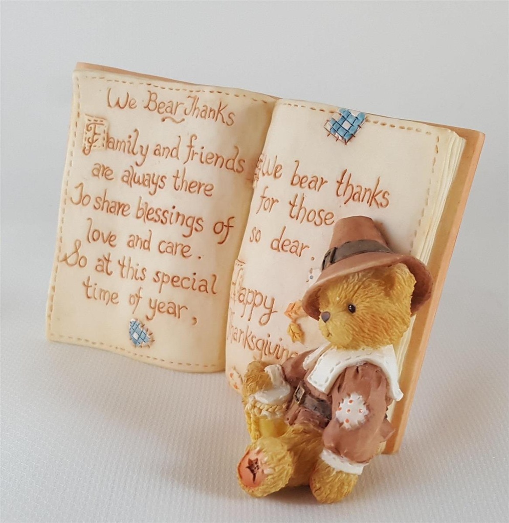 [45812623] Figur Cherished Teddies Pilgrim Thanksgiving We Bear Thanks 1994 Bild 5
