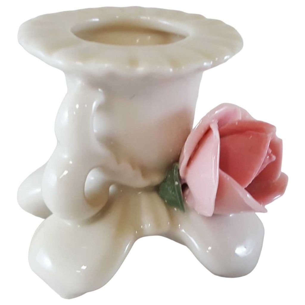 [45812630] Kerzenhalter Karl Ens Rosendekor Rosa gebraucht - gut Bild 2