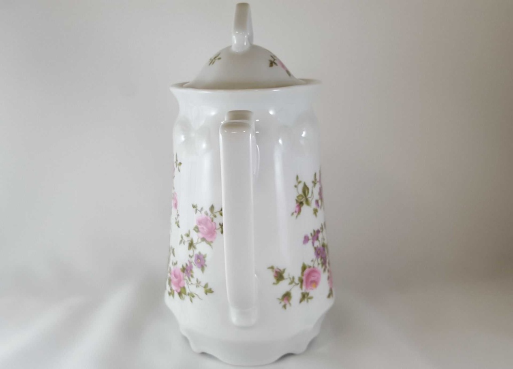 [45812640] Kaffeekanne Kanne 1 L Winterling Schwarzenbach Rosa Rosen gebraucht - gut Bild 5