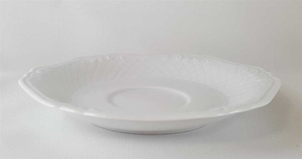 [45812647] Untertasse für Kaffee 14,5 cm Eschenbach La Reine Form 800 Weiß gebraucht - gut Bild 3