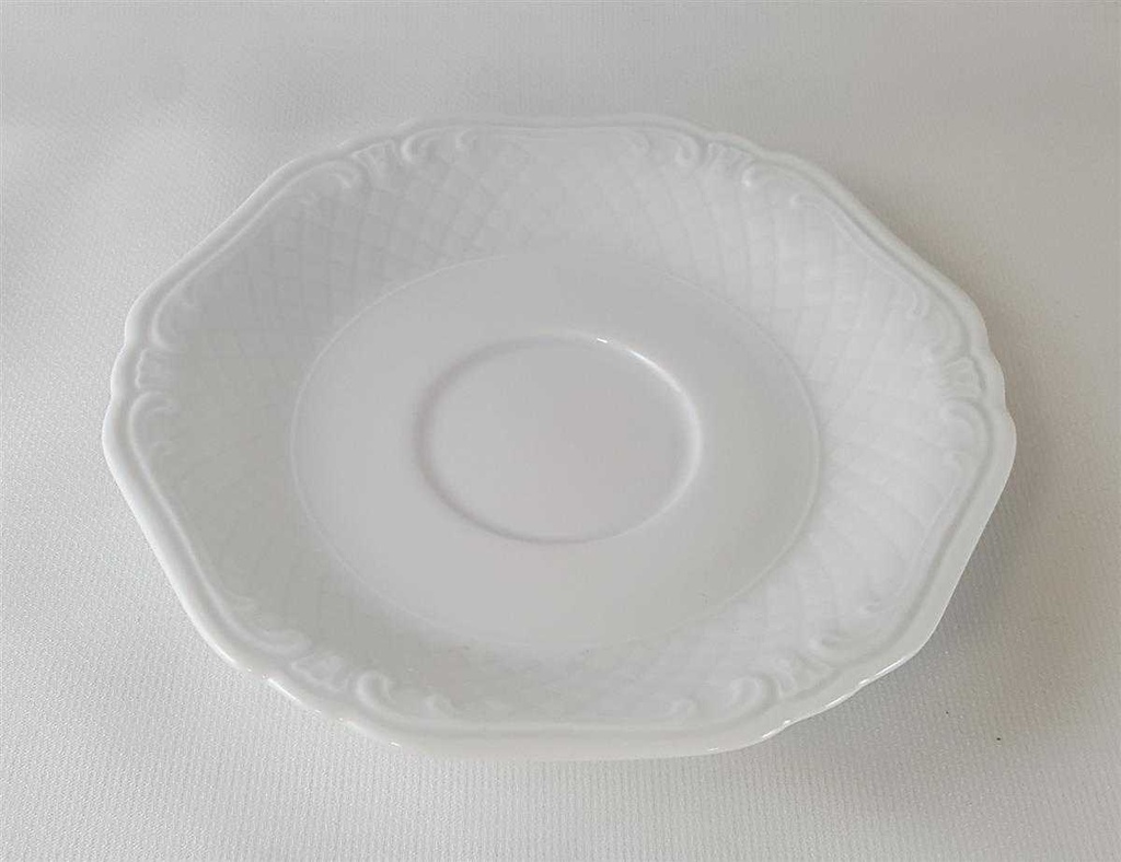 [45812647] Untertasse für Kaffee 14,5 cm Eschenbach La Reine Form 800 Weiß gebraucht - gut Bild 4