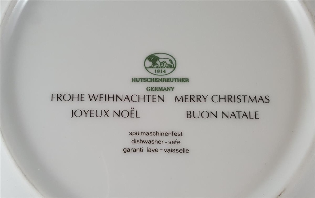 [45812660] Kuchenteller 21,3 cm Hutschenreuther Louvre Frohe Weihnachten Weihnachtsdekor neu Bild 3