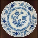 [4581267] Kuchenteller Unterglasur 19,7 cm Tirschenreuth Zwiebelmuster Echt Cobalt gebraucht - gut Bild 5