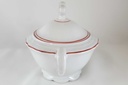 [45812673] Zuckerdose Seltmann Weiden Marie Luise roter Rand Rot gebraucht - gut Bild 4