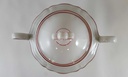 [45812673] Zuckerdose Seltmann Weiden Marie Luise roter Rand Rot gebraucht - gut Bild 5
