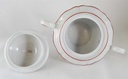 [45812673] Zuckerdose Seltmann Weiden Marie Luise roter Rand Rot gebraucht - gut Bild 6