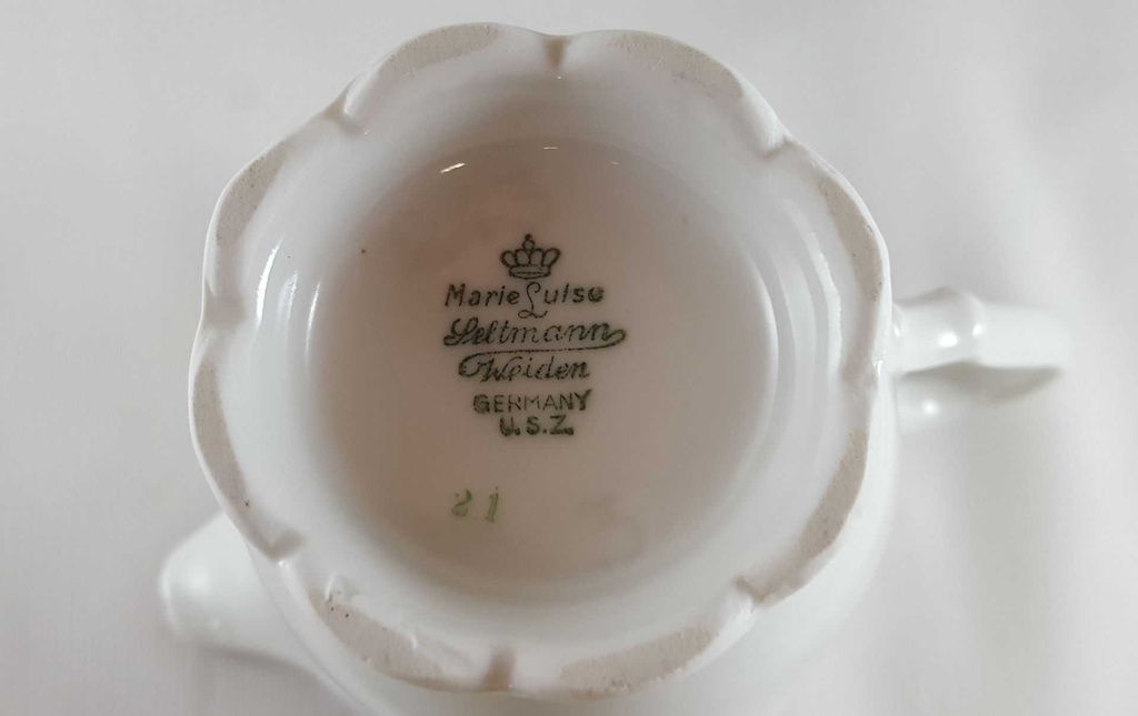 [45812674] Milchkännchen Seltmann Weiden Marie Luise roter Rand gebraucht - akzeptabel Bild 7