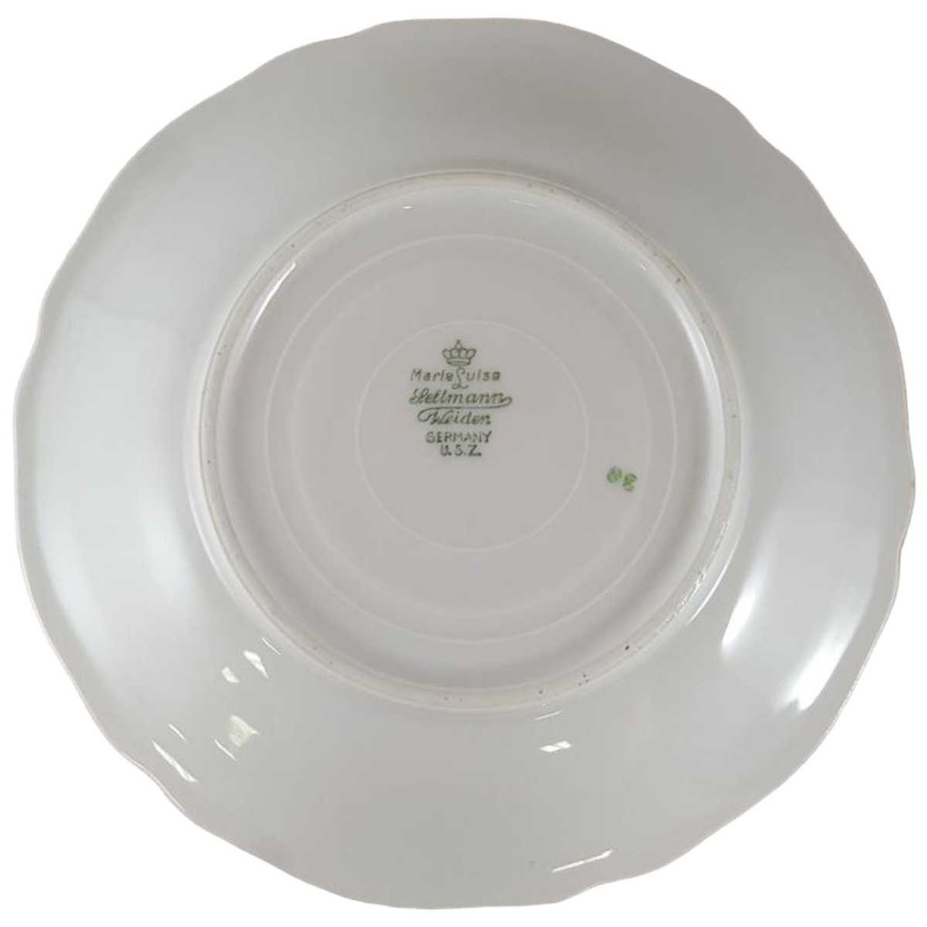 [45812676] Untertasse für Tee 15,3 cm Seltmann Weiden Marie Luise roter Rand gebraucht - akzeptabel Bild 2