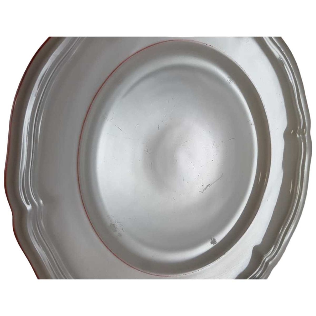 [45812678] Kuchenteller 19,5 cm Seltmann Weiden Marie Luise roter Rand gebraucht - akzeptabel Bild 2