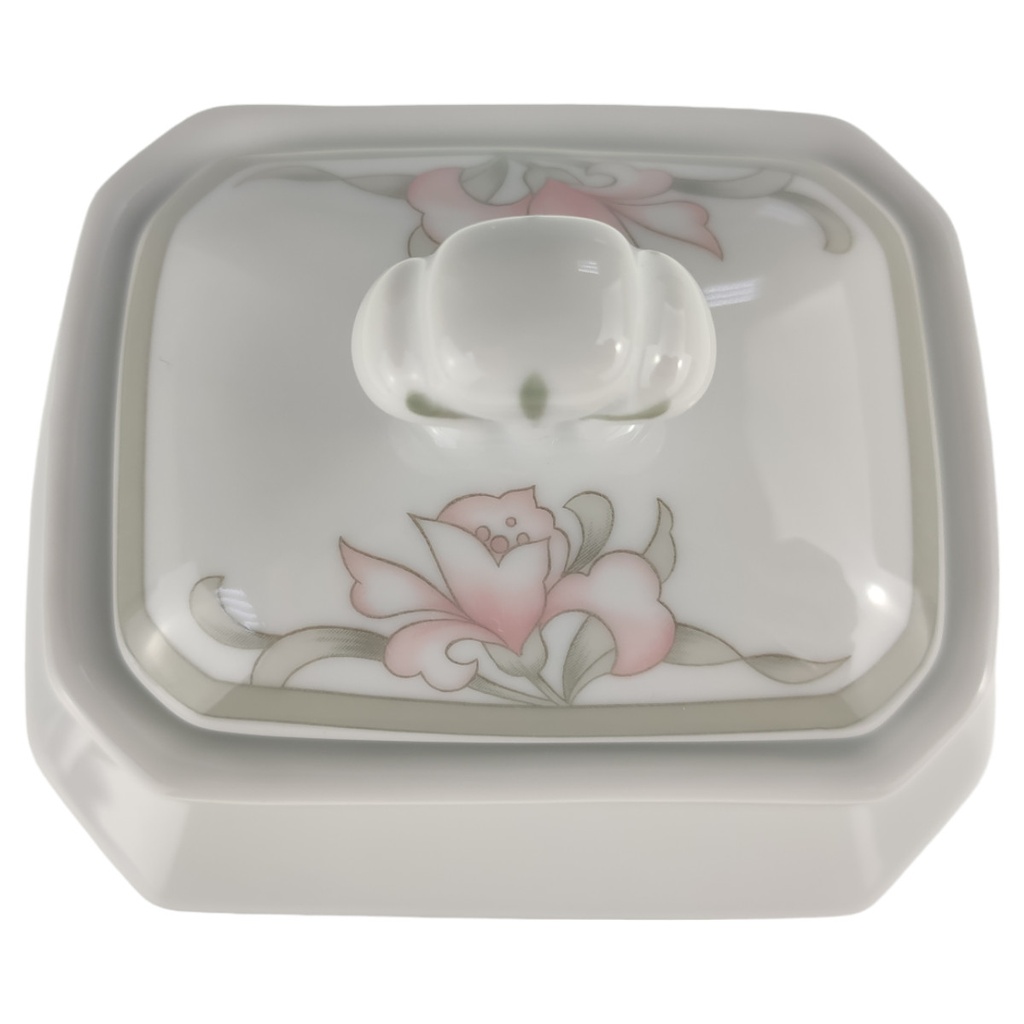[1805983] Zuckerdose Arabella Atelier Blumendekor Rosa-Grau Bild 2