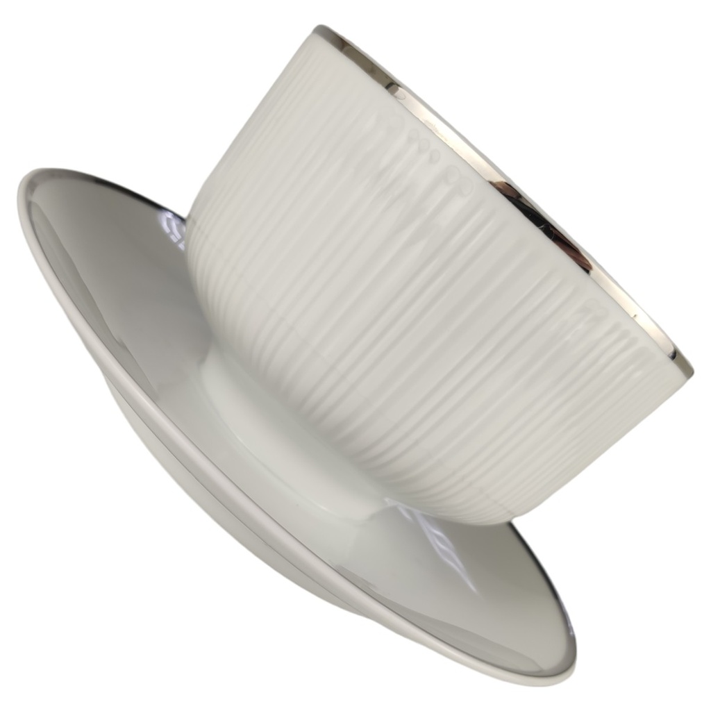 [1806086] Sauciere 1tlg. Hutschenreuther Relief Platinrand Bild 4
