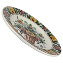 [1816874] Wandteller 22,8 cm Blumendekor Bunt gebraucht - gut Bild 2