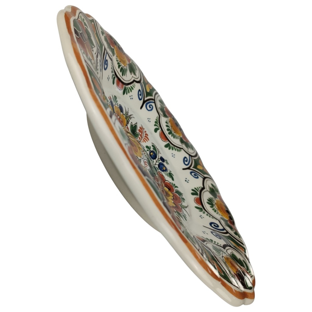 [1816875] Wandteller 22,8 cm Blumendekor Bunt gebraucht - gut Bild 2