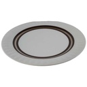 [45812286] Kuchenteller Dessertteller Frühstücksteller 18,9 cm Thomas Porzellan Lanzette Platin Braun gebraucht - gut Bild 2