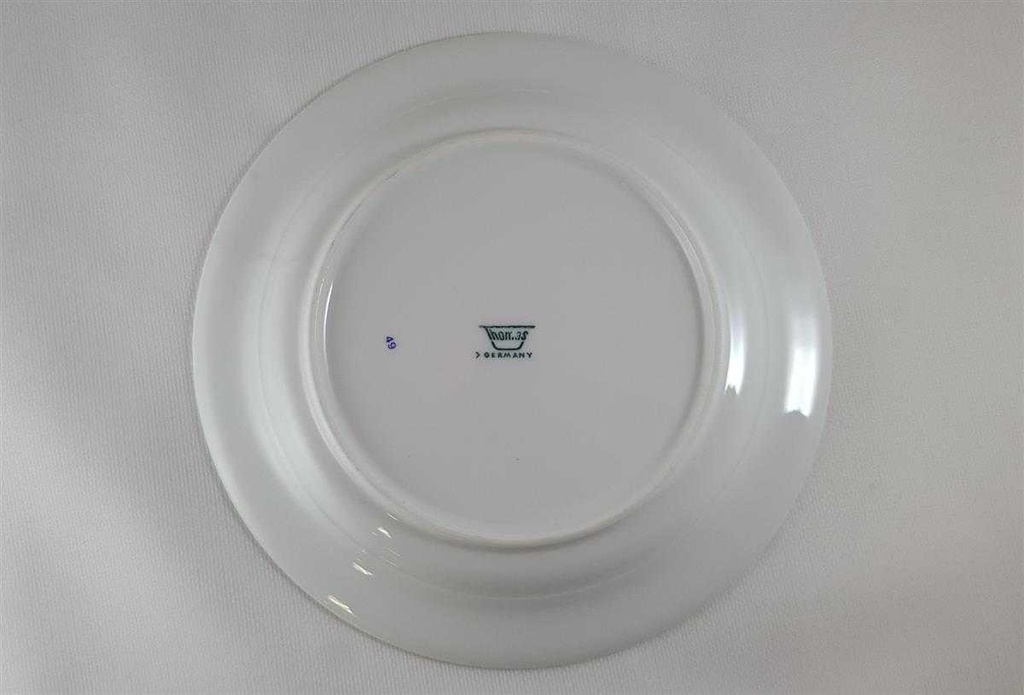 [45812286] Kuchenteller Dessertteller Frühstücksteller 18,9 cm Thomas Porzellan Lanzette Platin Braun gebraucht - gut Bild 3