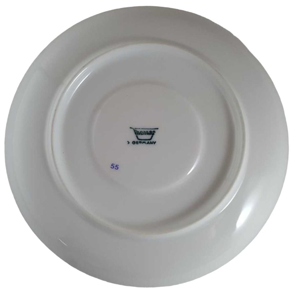 [45812288] Untertasse für Kaffee Thomas Porzellan Lanzette Platin Braun gebraucht - gut Bild 2