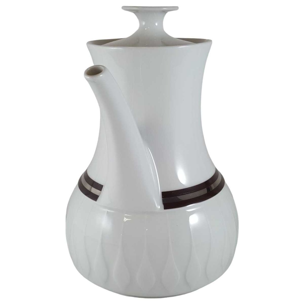 [45812292] Kaffeekanne 1,3 L Thomas Porzellan Lanzette Platinrand gebraucht - sehr gut Bild 2