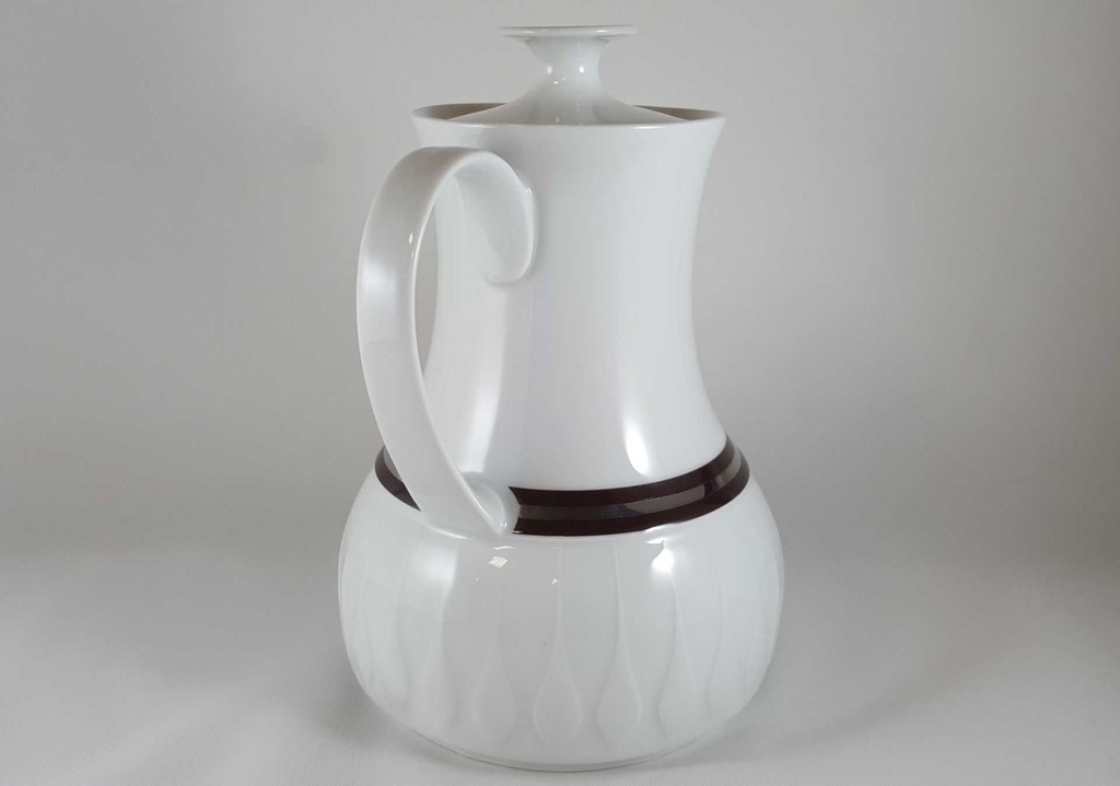 [45812292] Kaffeekanne 1,3 L Thomas Porzellan Lanzette Platinrand gebraucht - sehr gut Bild 3