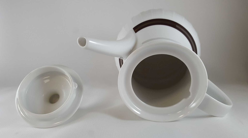 [45812292] Kaffeekanne 1,3 L Thomas Porzellan Lanzette Platinrand gebraucht - sehr gut Bild 5