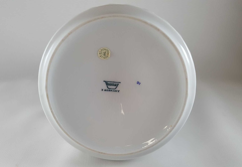 [45812292] Kaffeekanne 1,3 L Thomas Porzellan Lanzette Platinrand gebraucht - sehr gut Bild 7