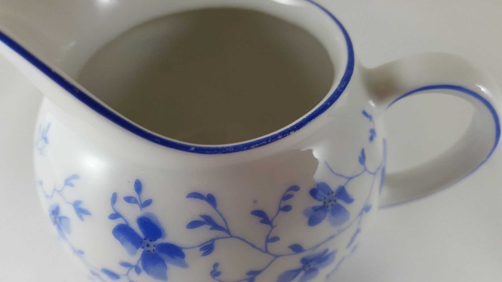 [45812305] Milchkännchen Arzberg Form 1382 Blaublüten gebraucht - gut Bild 5