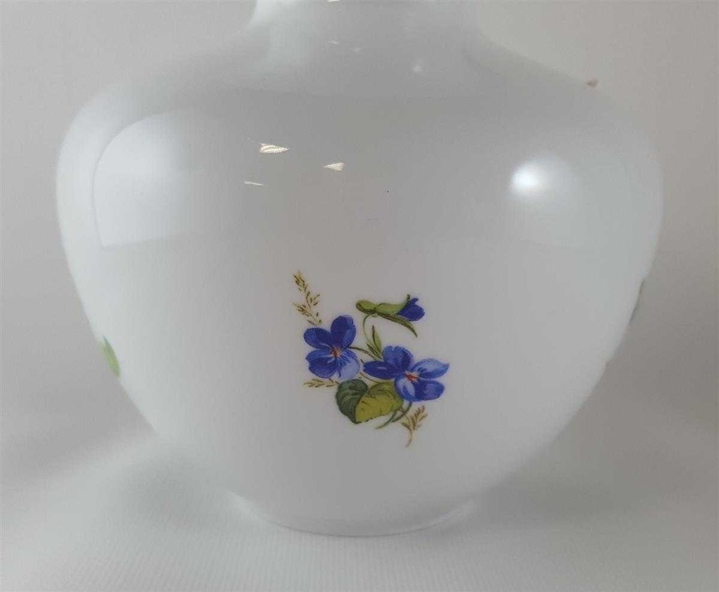 [2118934] Blumenvase Goldrand 14 cm Weimar Porzellan Blumendekor Blumen gebraucht - neuwertig Bild 4