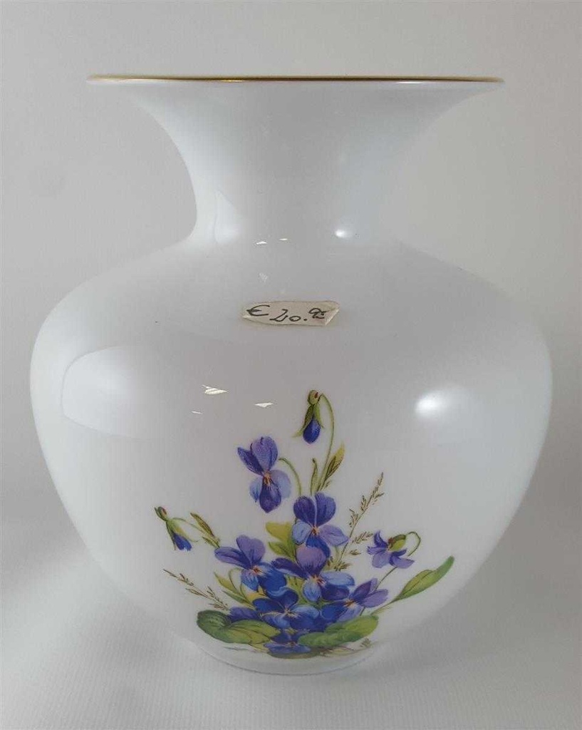 [2118934] Blumenvase Goldrand 14 cm Weimar Porzellan Blumendekor Blumen gebraucht - neuwertig Bild 5
