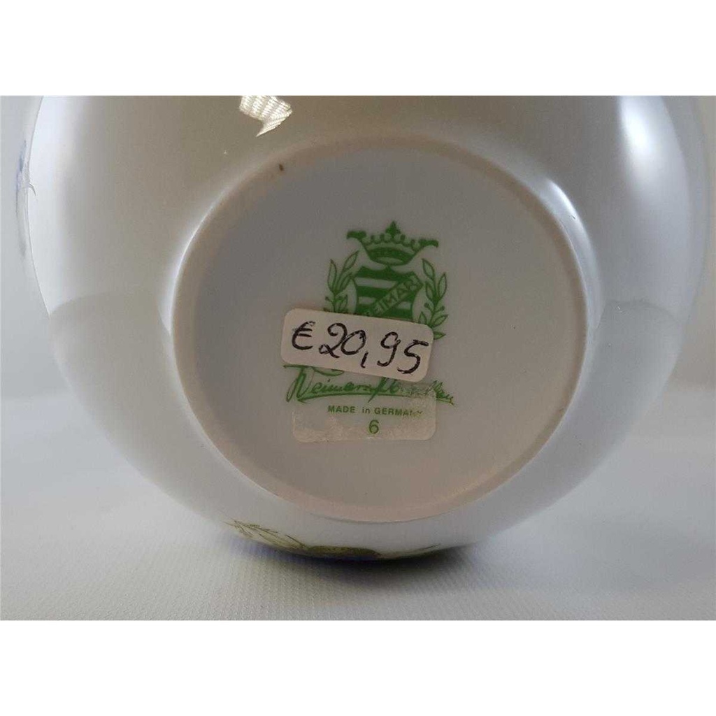 [2118934] Blumenvase Goldrand 14 cm Weimar Porzellan Blumendekor Blumen gebraucht - neuwertig Bild 6